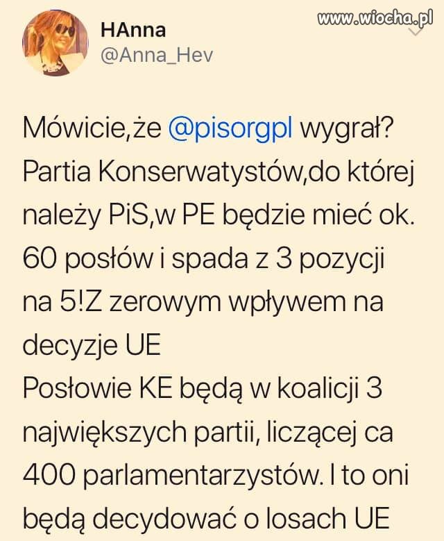 PiS wygrał ale to Polska przegrała ...