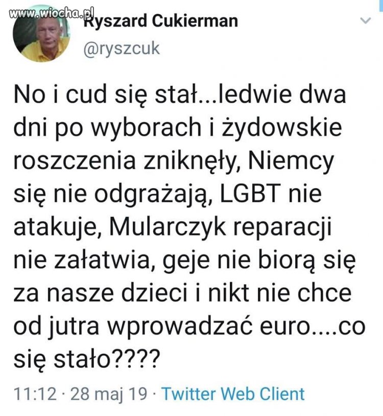 Kolejny cud nad Wisłą.