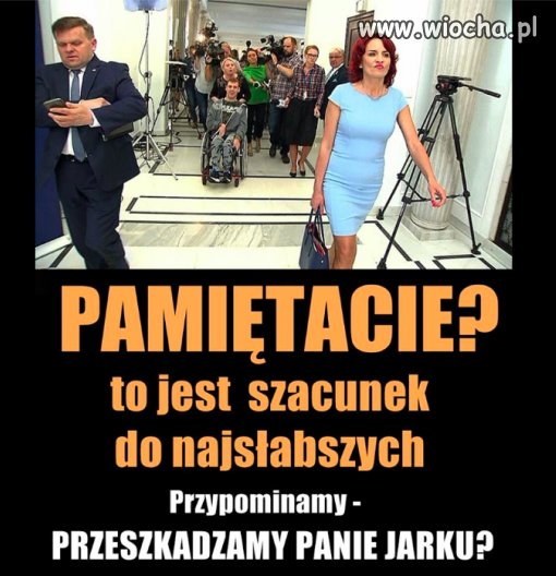 Kaczyński domaga się szacunku dla najsłabszych..