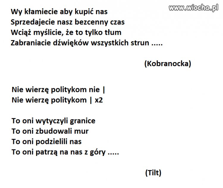 Zamiast słuchać g*** miłości w Zakopanem