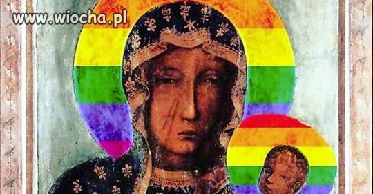 Tęczowa Matka Boska zalewa internet