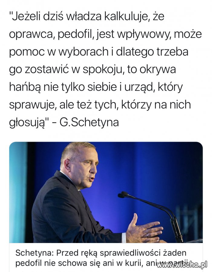 Zero tolerancji dla pedofilów 