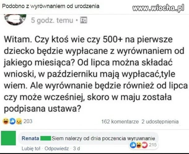 Wyrównanie 500+