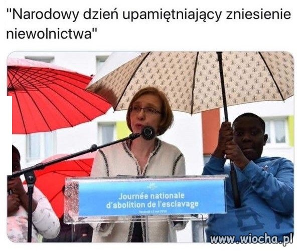 No co, przecież nie jest w kajdanach