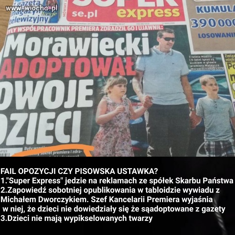 Takie tam o o "aferze" z dziećmi Morawieckiego