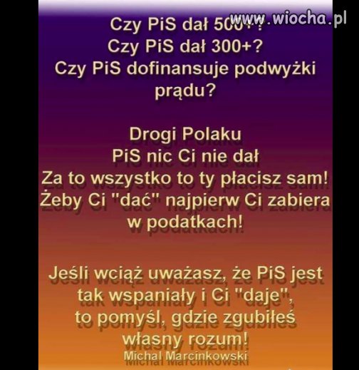 PiS nie daje...