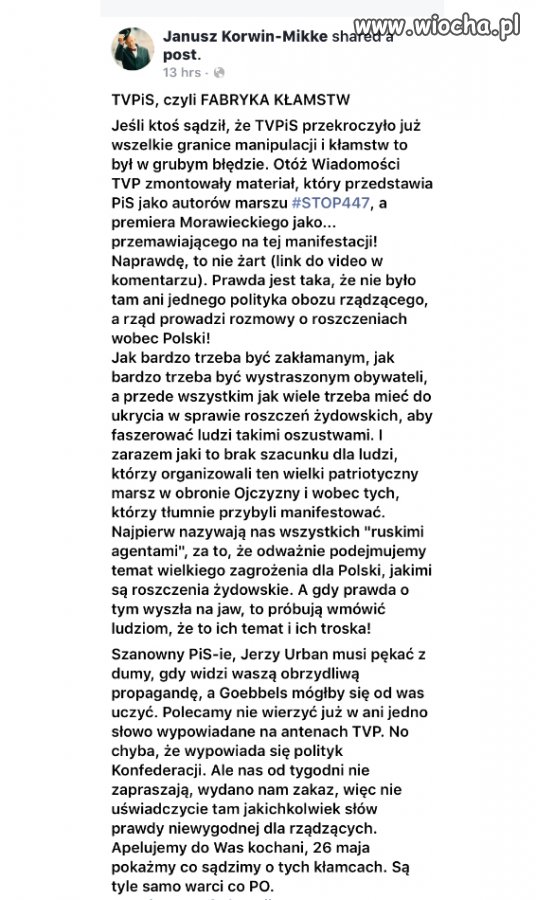 TVP zmanipulowało materiał