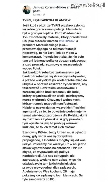 TVP zmanipulowało materiał