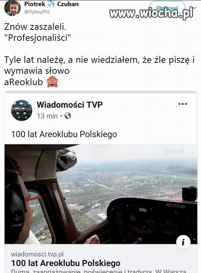 Przecież tam ciągle jest odlot