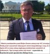 Poseł Rzymkowski protestuje przed białym domem