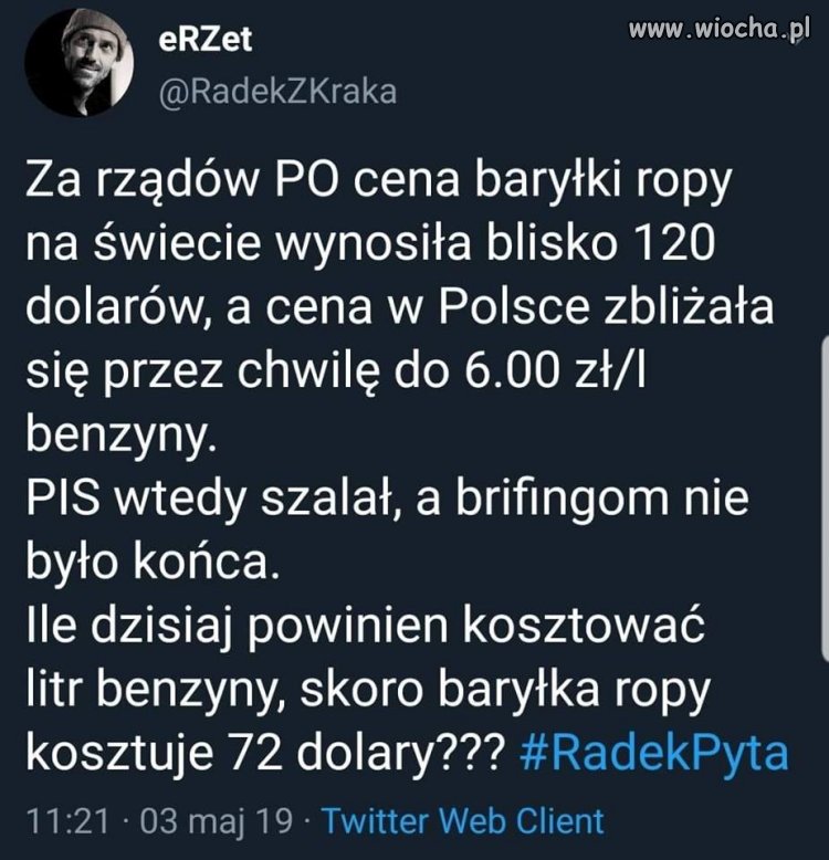 Jaka powinna być cena litra benzyny?