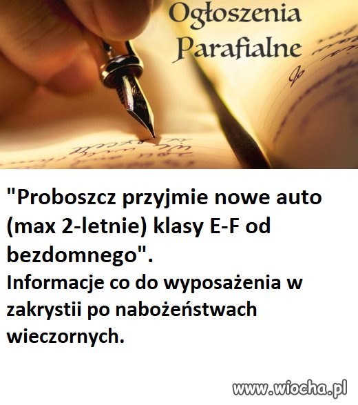 Ogłoszenia parafialne