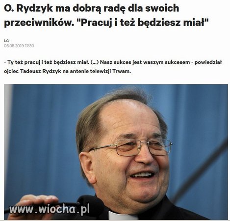 Praca metodą na Rydzyka