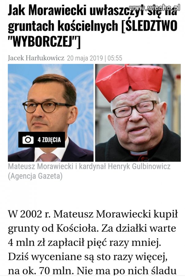 I myślisz, że jego rząd zajmie się kościelną ...