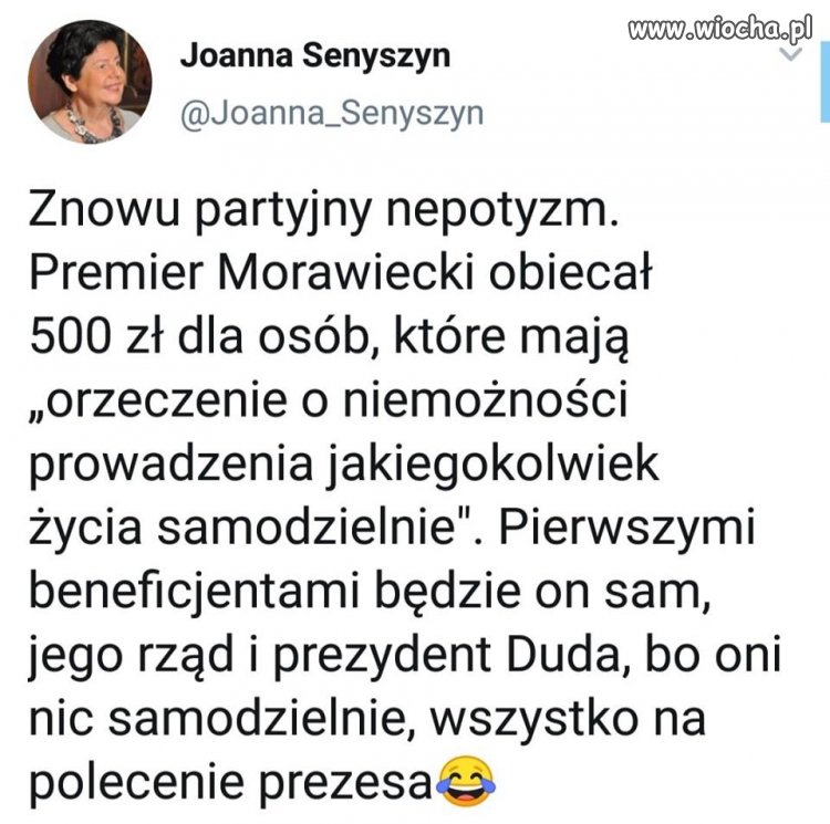 Tylko ze prezes jest najbardziej niepełnosprawny