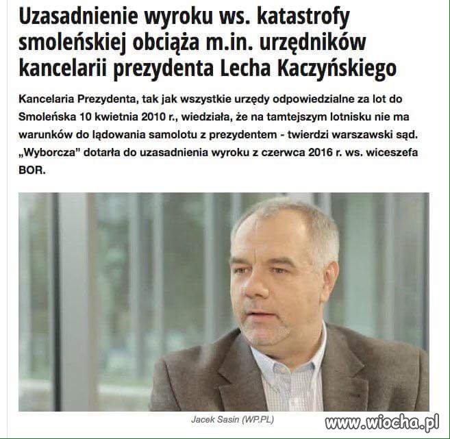Dlaczego nie oskarżono nikogo z Kancelarii ...