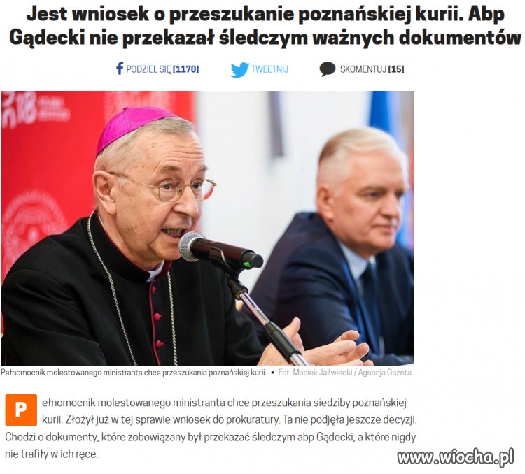 Ja oskarżyłabym arcybiskupa o utrudnianie
