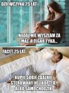 Dziewczyna 25 lat VS facet  25 lat