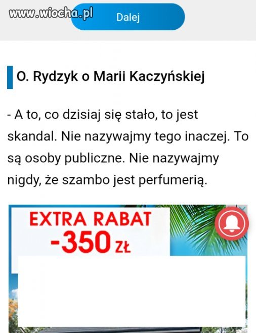 Kolejne pełne miłości słowa Rydzyka 