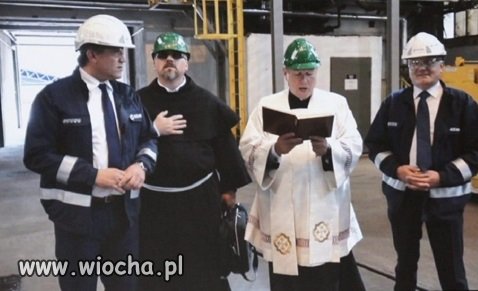 Poświęcenie pieca hutniczego