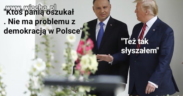 Takie tam na konferencji w białym domu