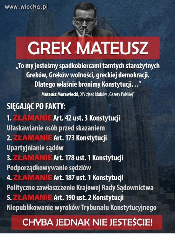 Włoch (Pinokio) udaje Greka