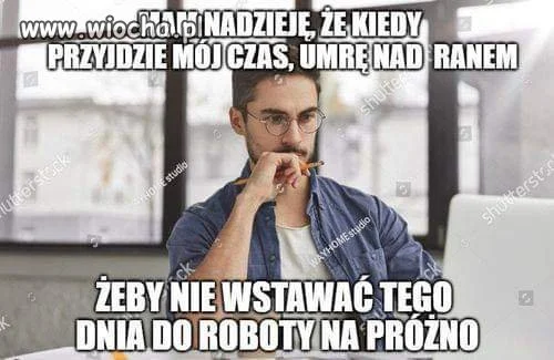 Przemyślenia o dniu ostatnim.