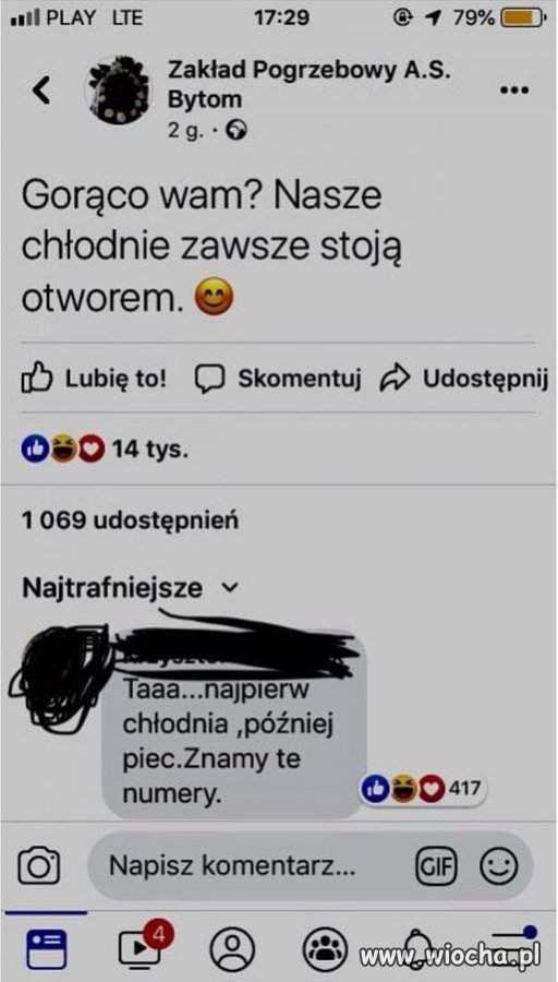 Najpierw chłodnia