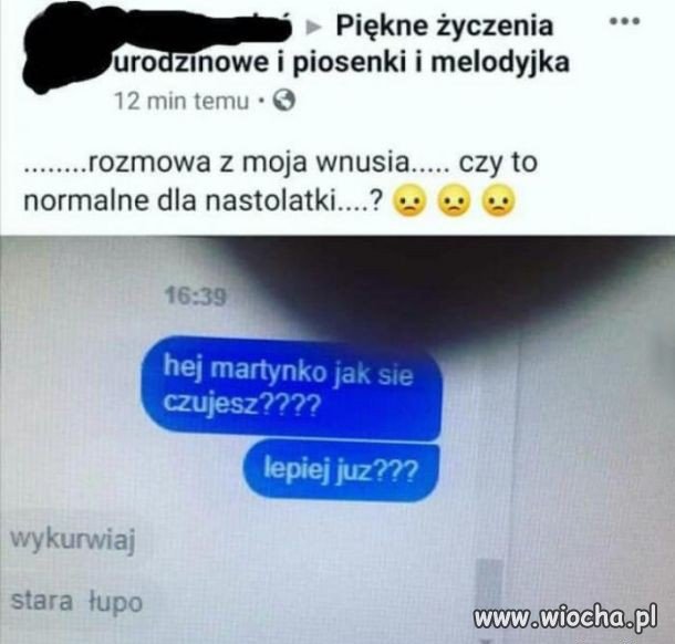 Fajna ta wnusia...