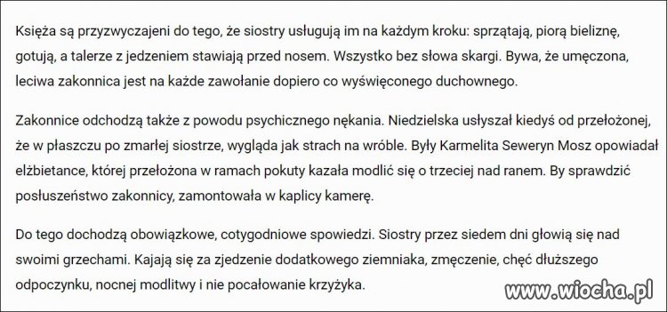 Spowiedź byłej zakonnicy