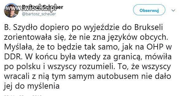 Becia w Brukseli