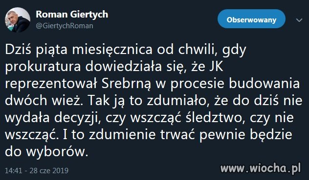 Miejmy nadzieję, że tylko do wyborów