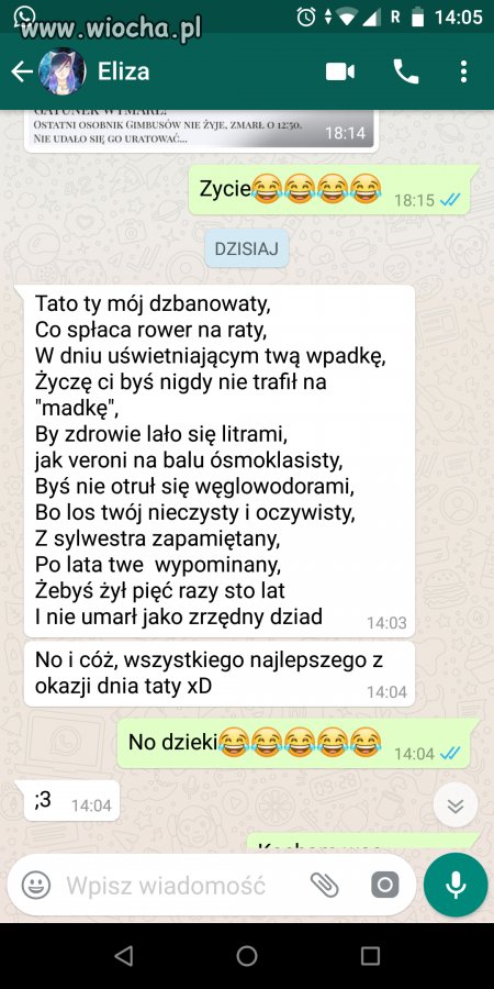 Dzień taty - i weź nie kochaj gnojka 