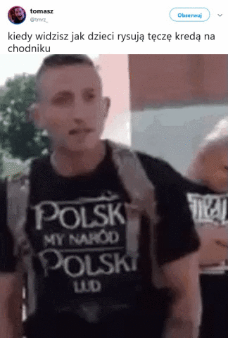 Tęcza na chodniku