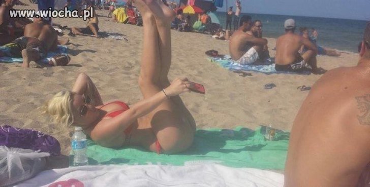 Selfie na plaży