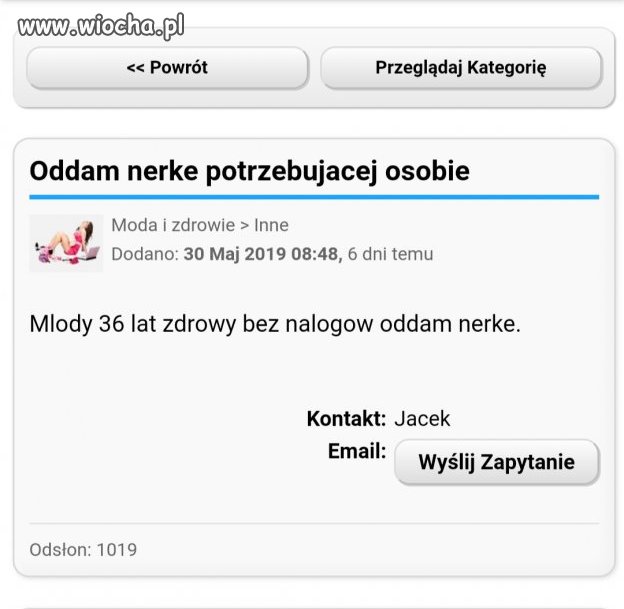 Ktoś potrzebuje?