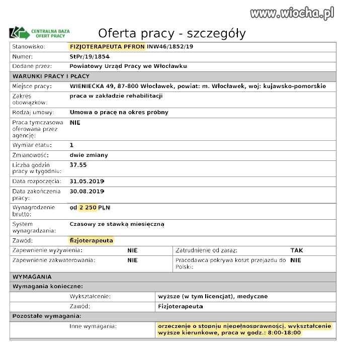 Niedługo wakat- niepełnosprawny lekarz chirurg