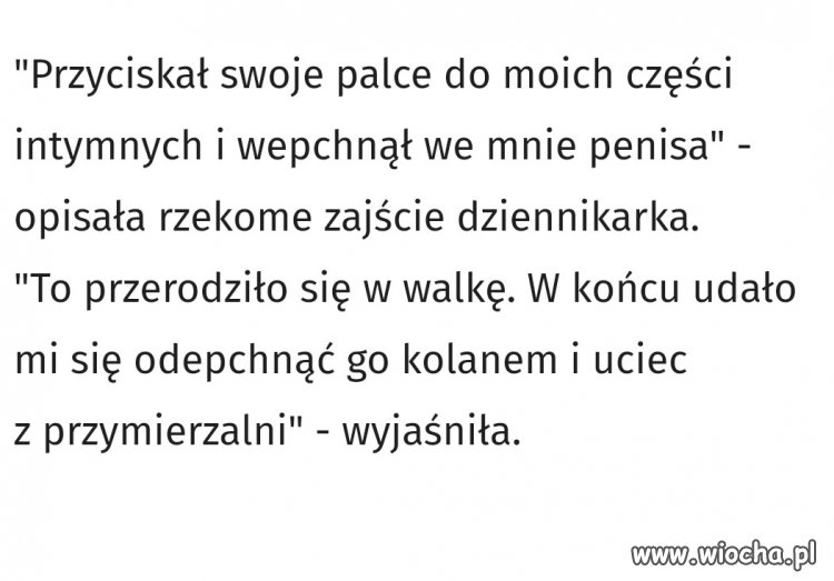 Dziennikarka oskarżyła Trumpa o napaść seksualną