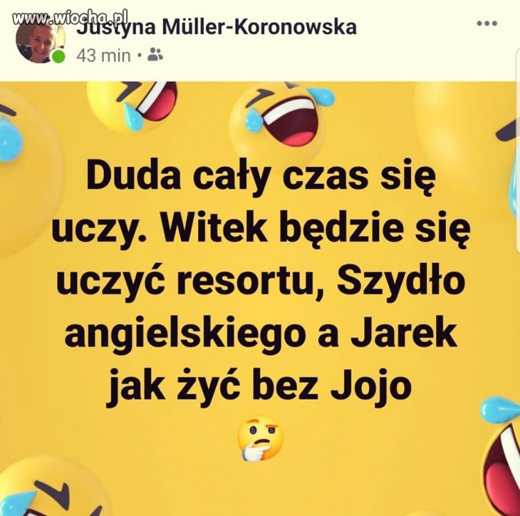 To niech może oni skończą te swoje nauki  ...