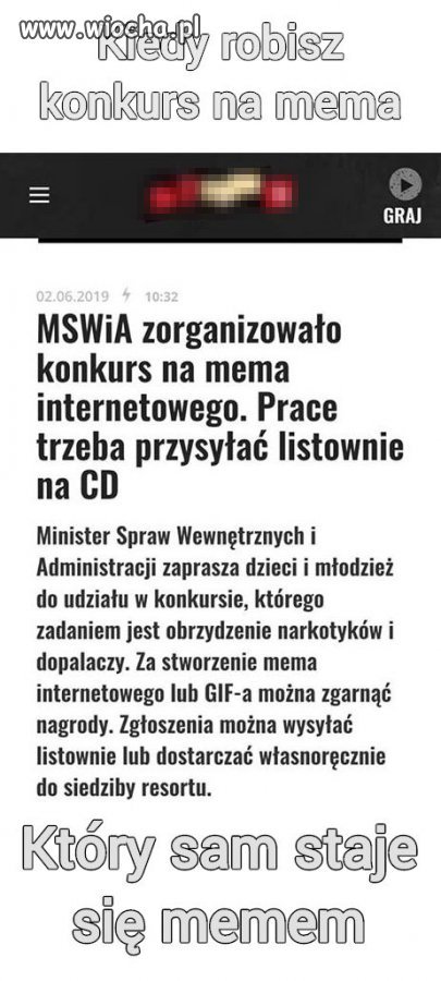 Kiedy robisz konkurs