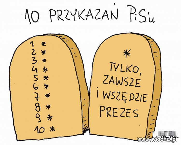 10 przykazań w/g pis