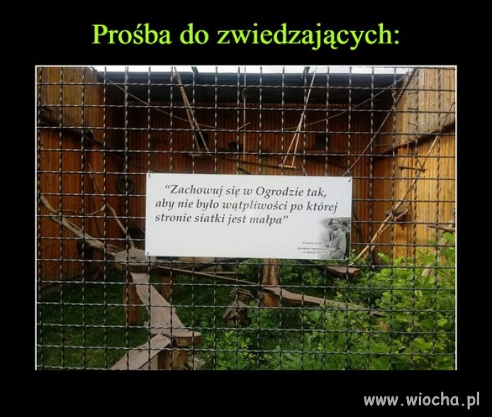 A w pewnym ogrodzie zoologicznym