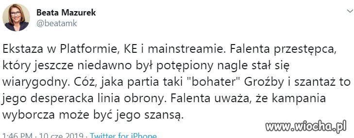 Panie Falenta,