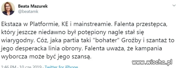 Panie Falenta,