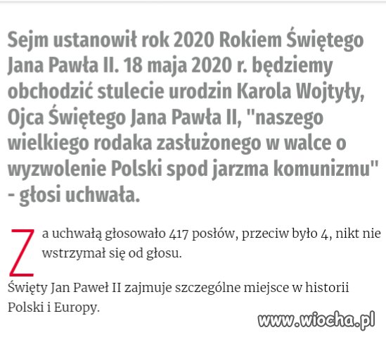 Czterech tylko przeciwko.