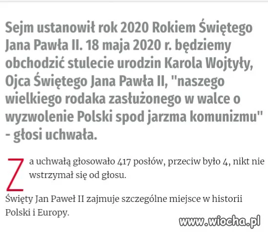 Czterech tylko przeciwko.
