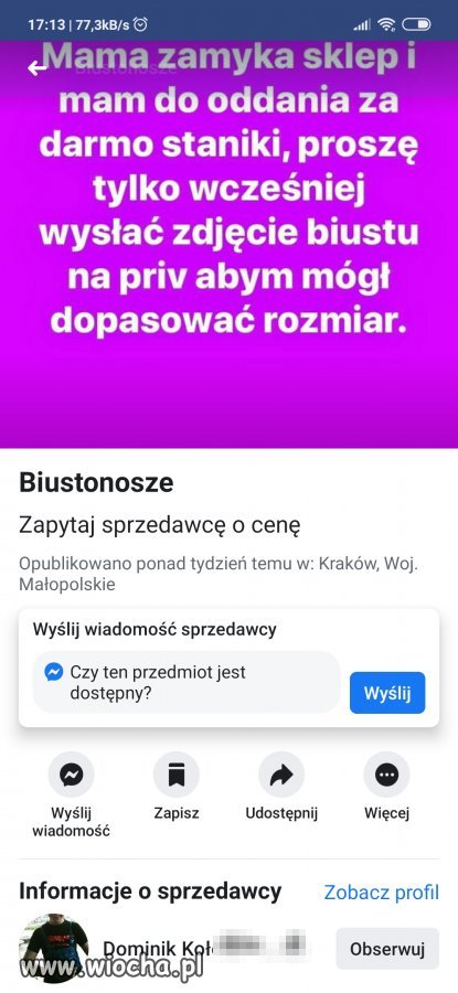 Chce ktoś stanik za darmo hahaha