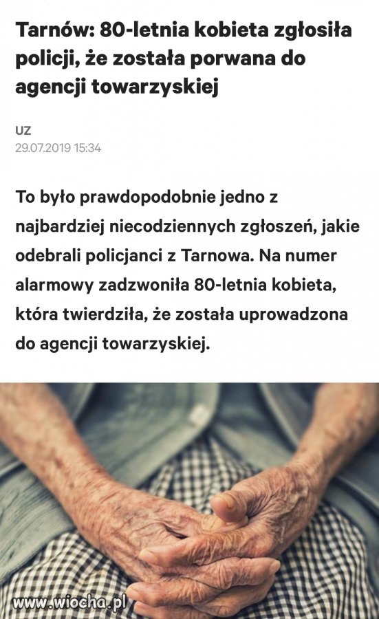 Biorą coraz starsze 