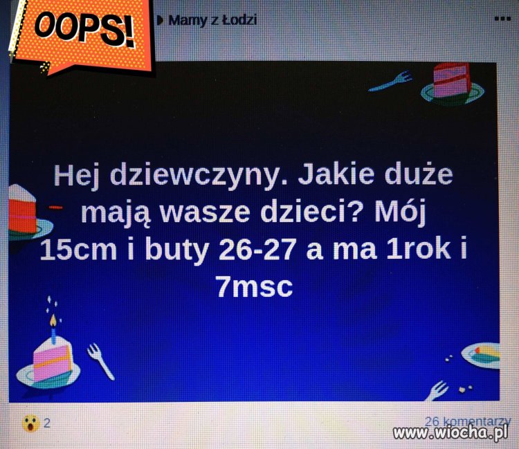 Jakie duże mają wasze dzieci?