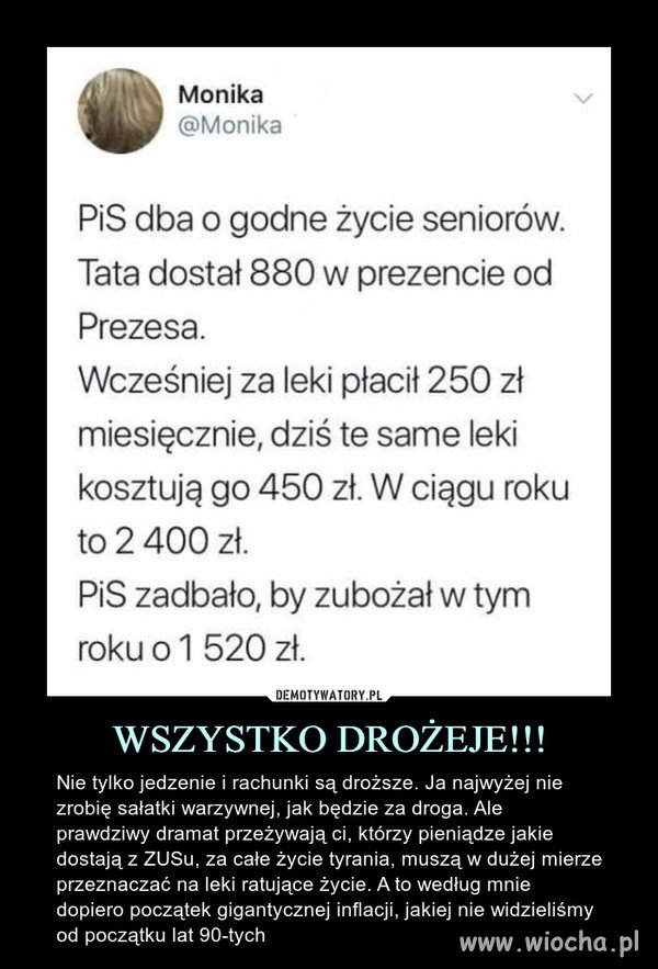 PiS dba o godne życie seniorów 